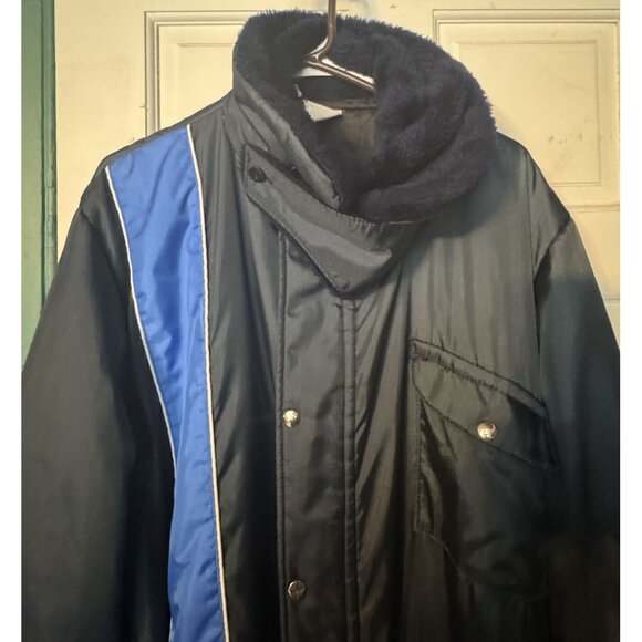 Vintage Walls Blizzard-Pruf Insulated Coveralls Large Tall  Faux Fur Collar Hood - Picture 12 of 16